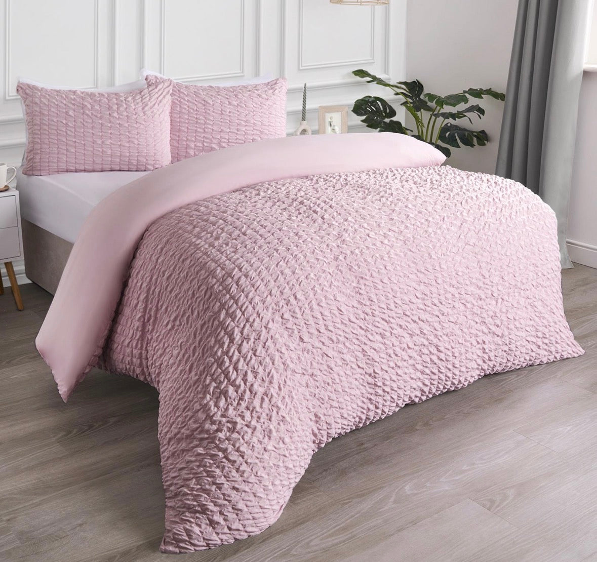 Luxury Seersucker Duvet Cover Set