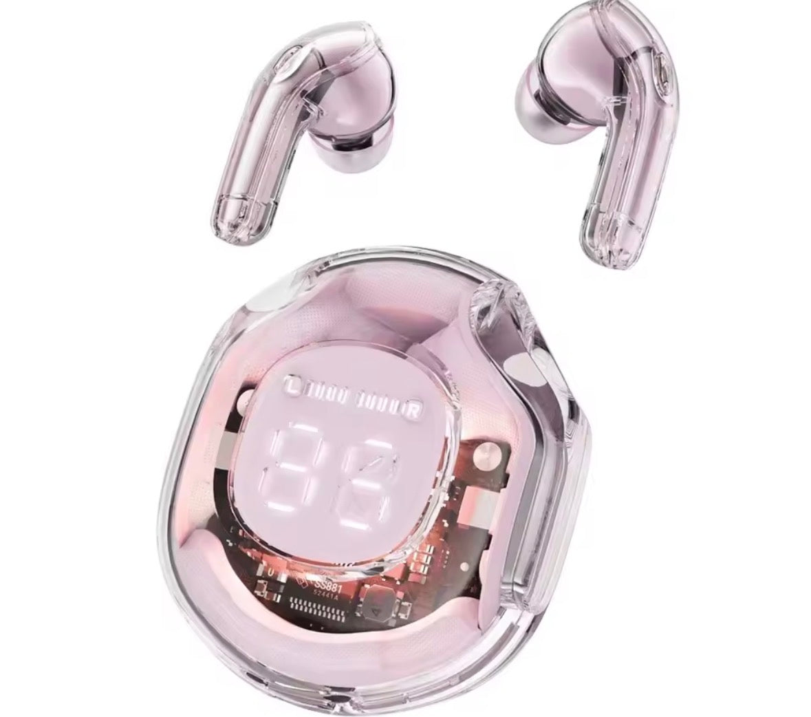 Wireless Bluetooth Headphones LED Power Digital Display