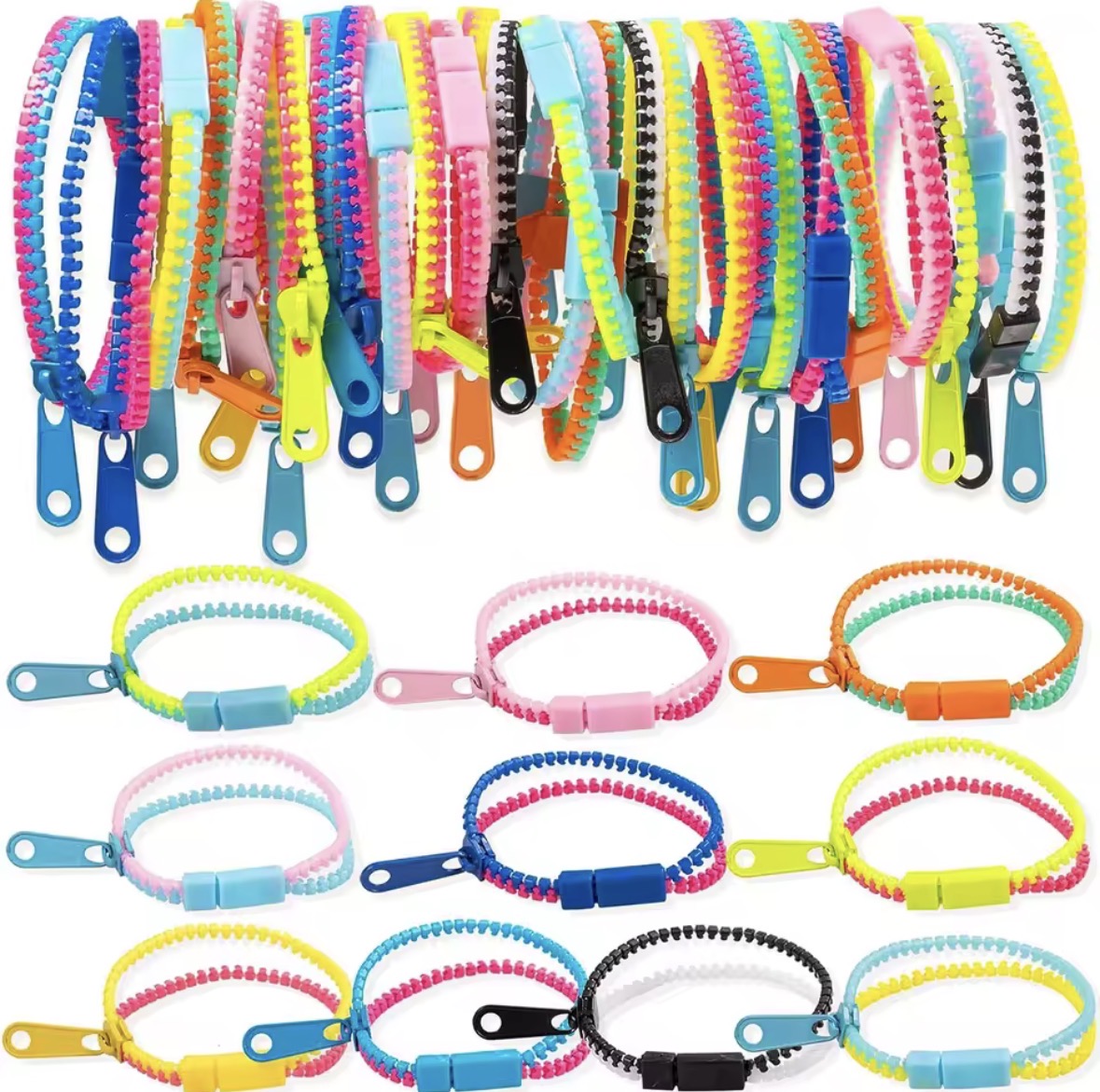 Zipper Bracelet 10pcs