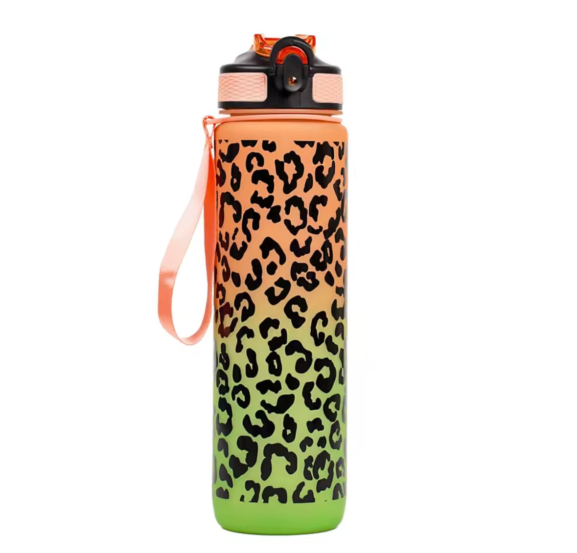 Leopard Print Water Bottle