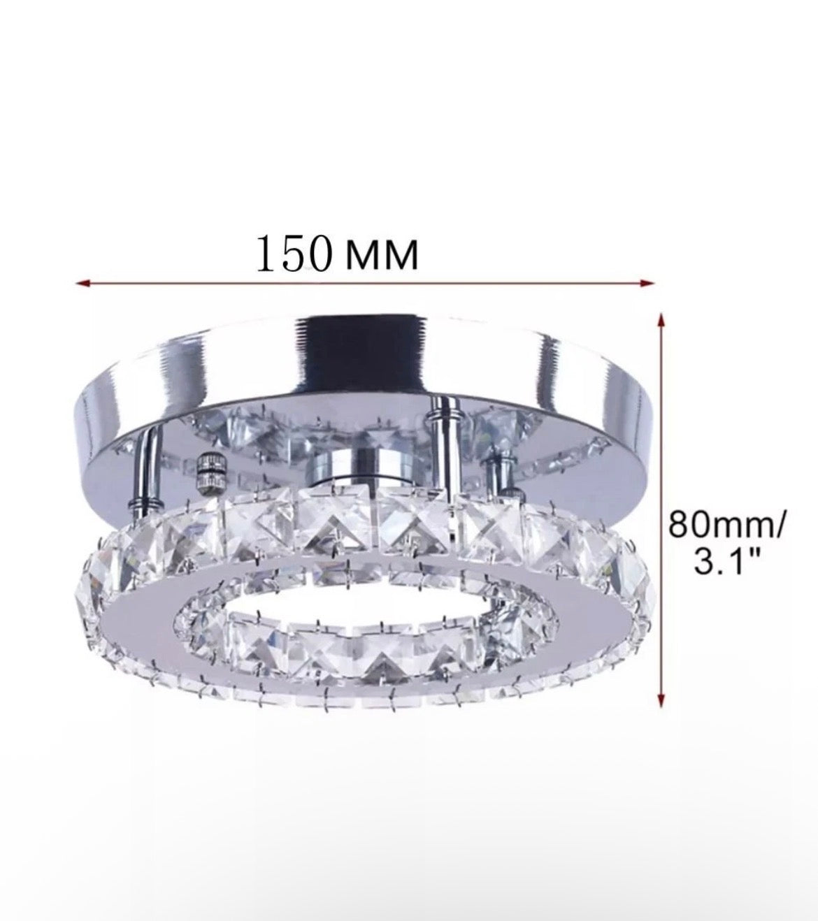 LED Crystal Ceiling Light