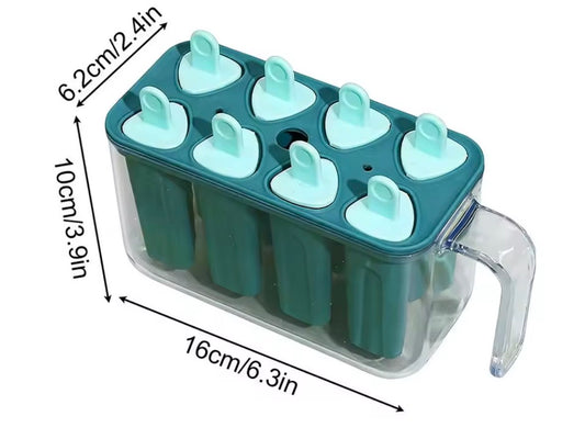 Ice Pop Molds 8 Grid Ice Pop Molds Silicone