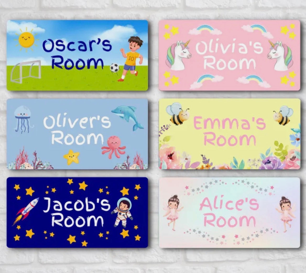 Kids Personalised Door Sign