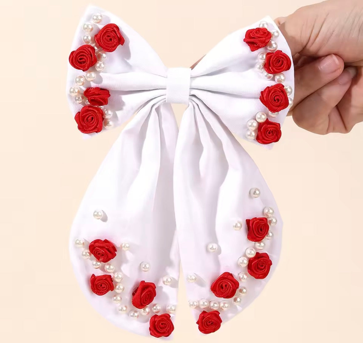 Flower Bow Hair Clip