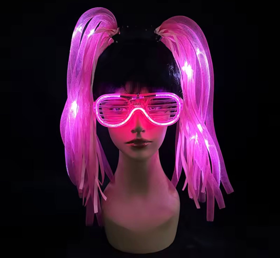 Flashing Noodles Headband And Glasses