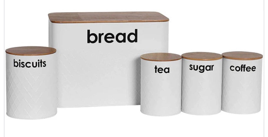 5pc Kitchen Storage Set Bread Bin