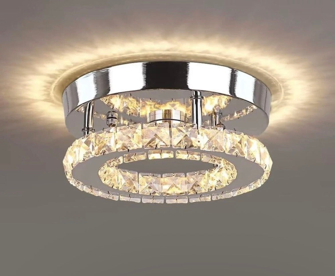 LED Crystal Ceiling Light
