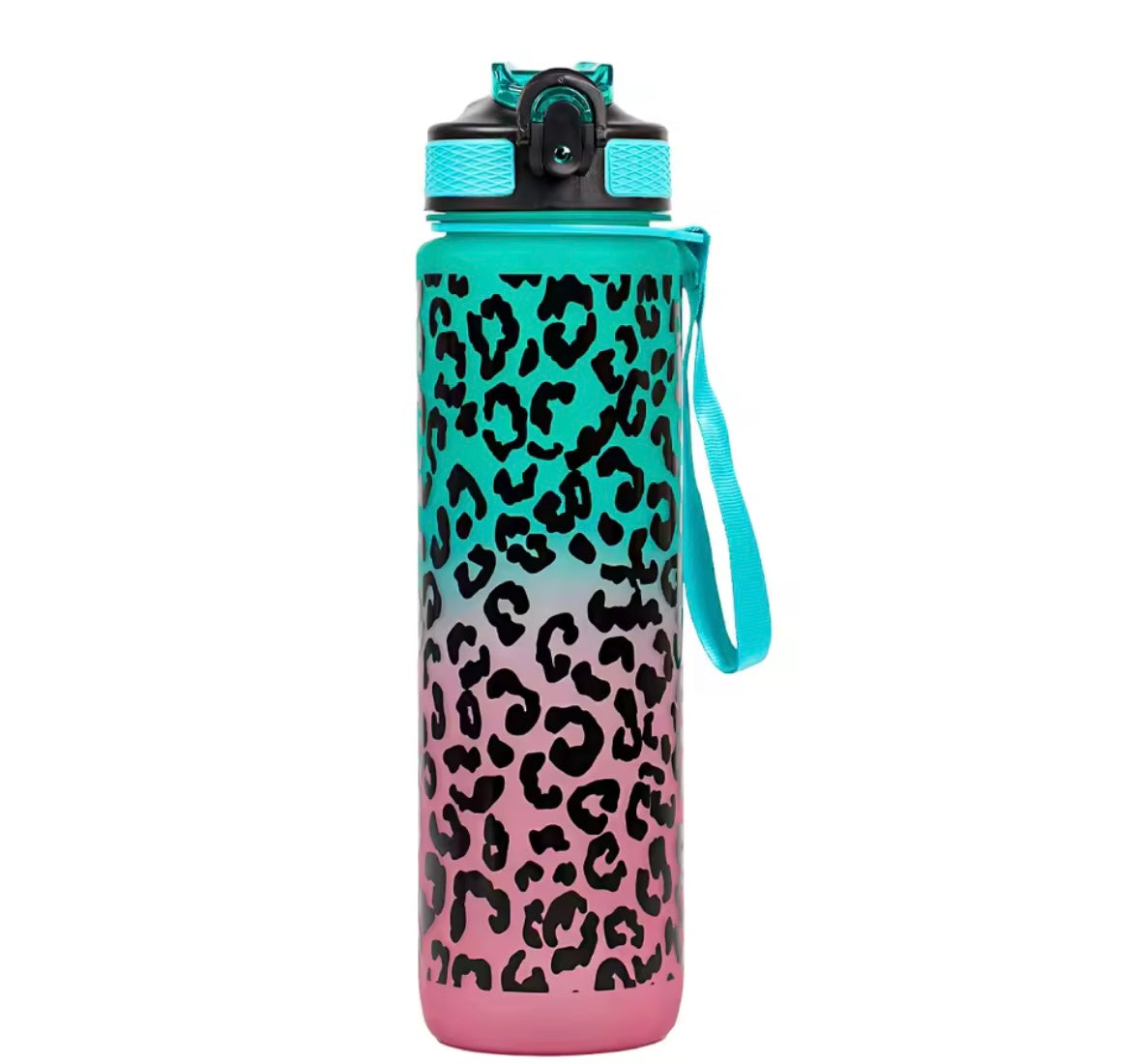 Leopard Print Water Bottle