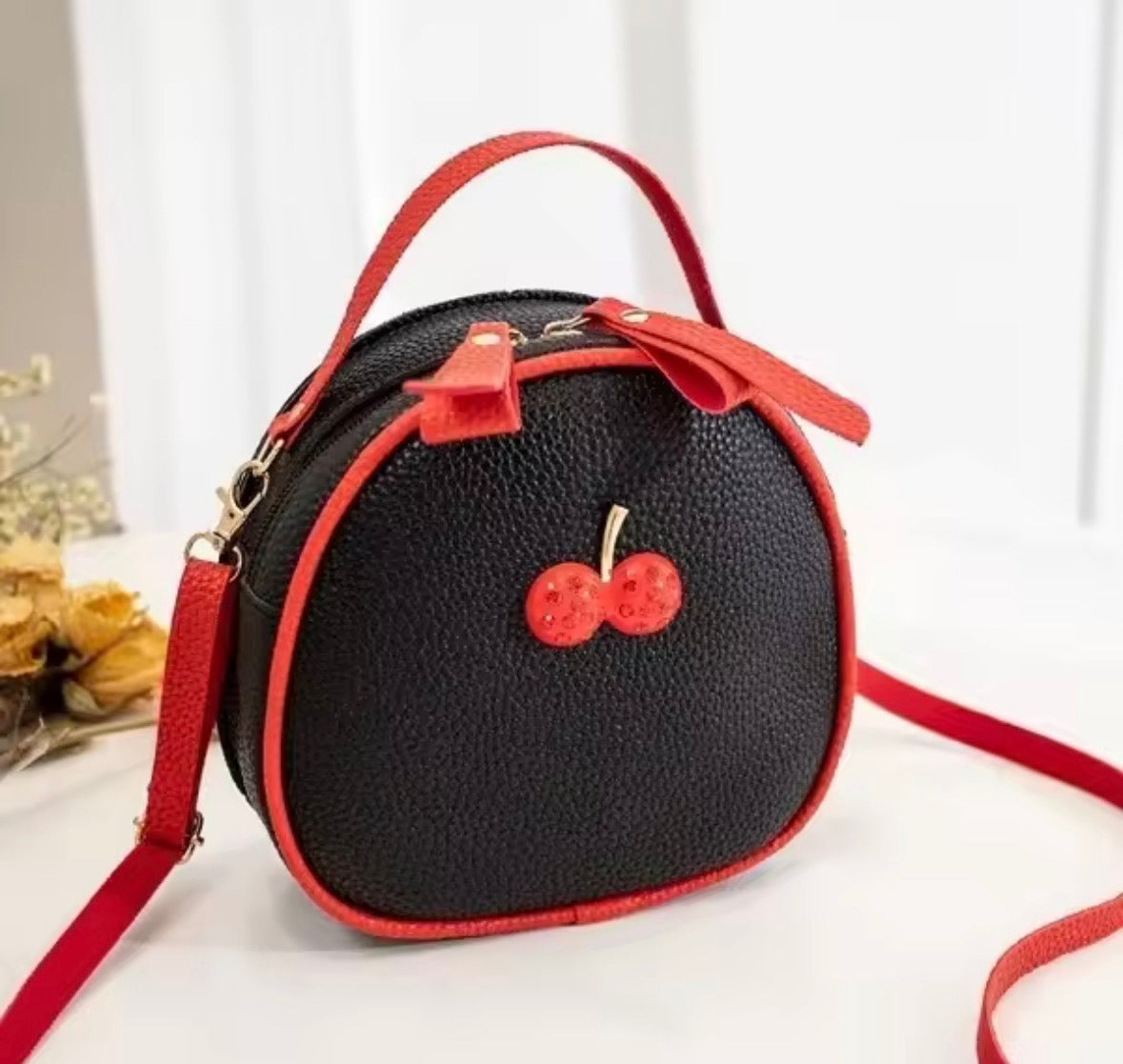 Cherry Pattern Shoulder Bag