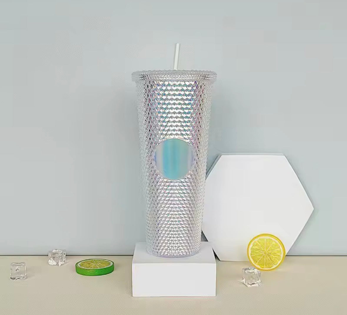 710ml Plastic Cup With Straw Large Capacity Reusable