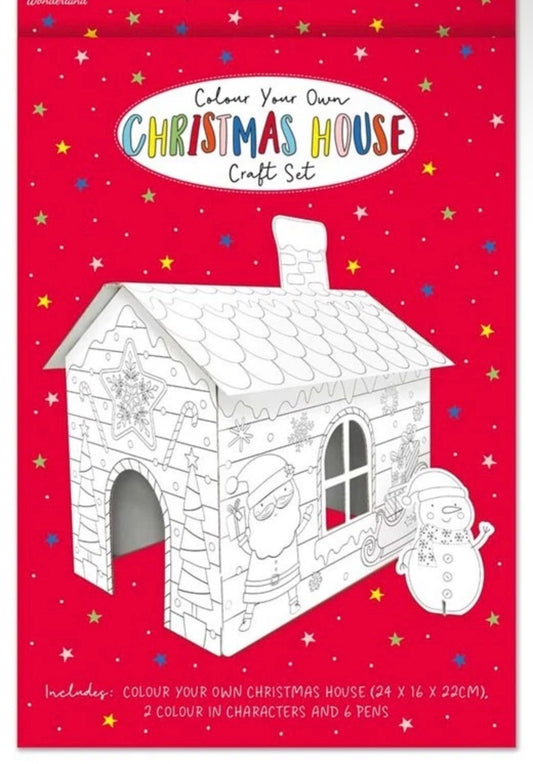 Colour Your Own Christmas House