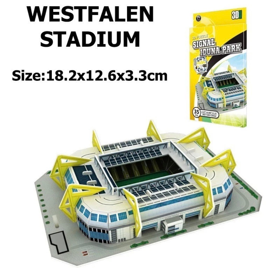 3D Football Stadium Miniature Model