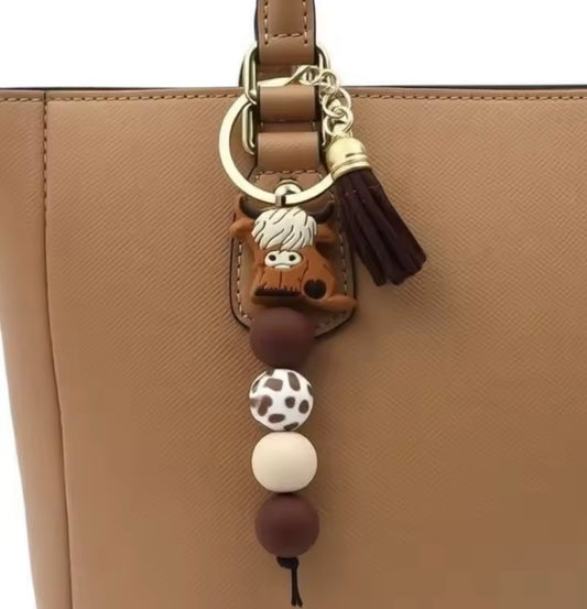 1 PC Cute Silicone Keychain