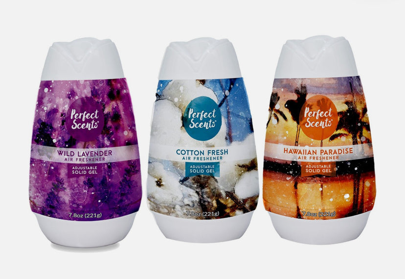 Solid Gel Air Freshener x 3
