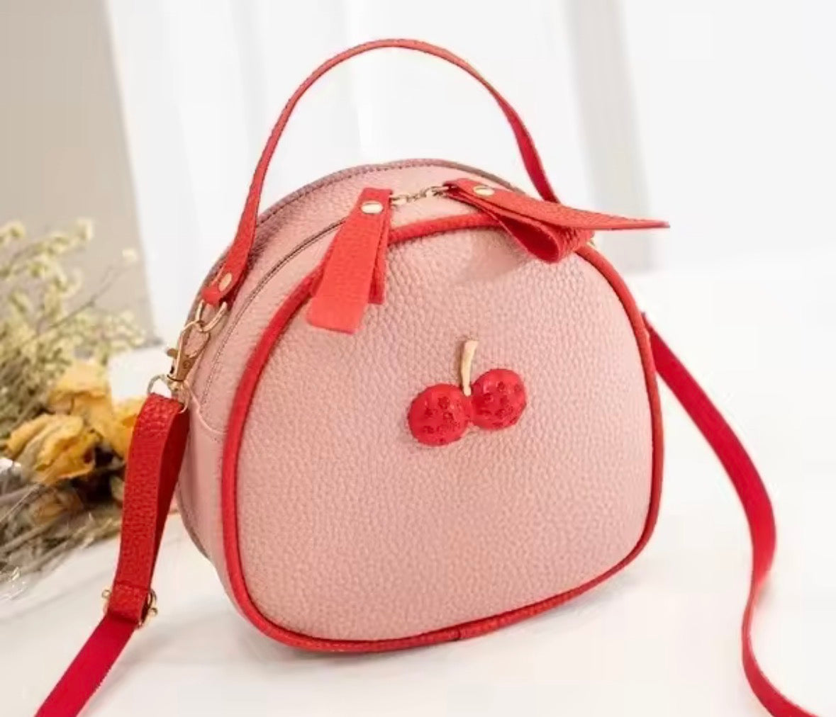 Cherry Pattern Shoulder Bag