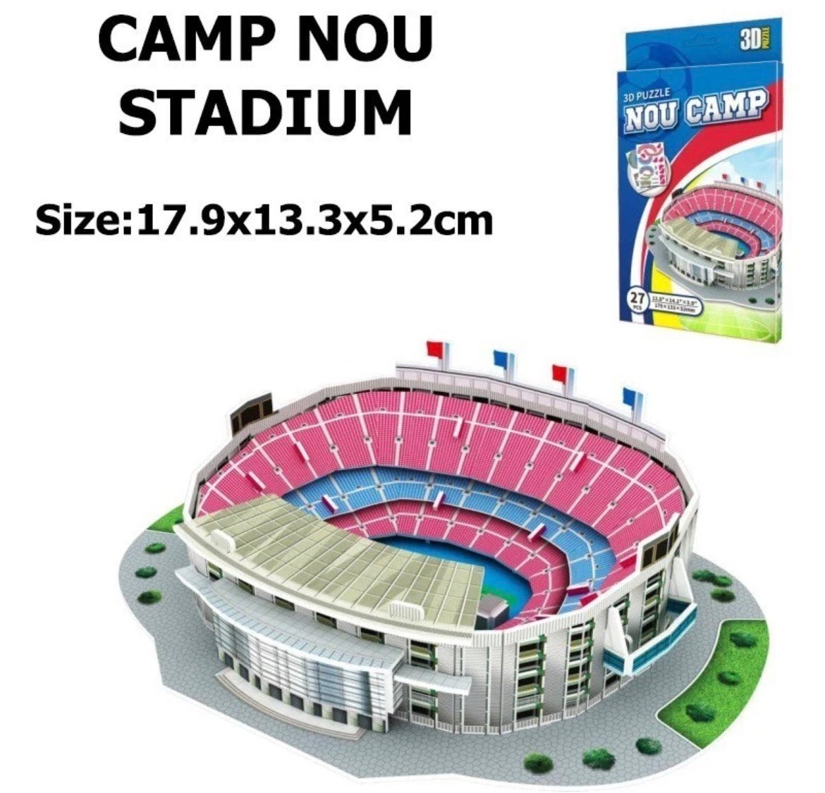 3D Football Stadium Miniature Model