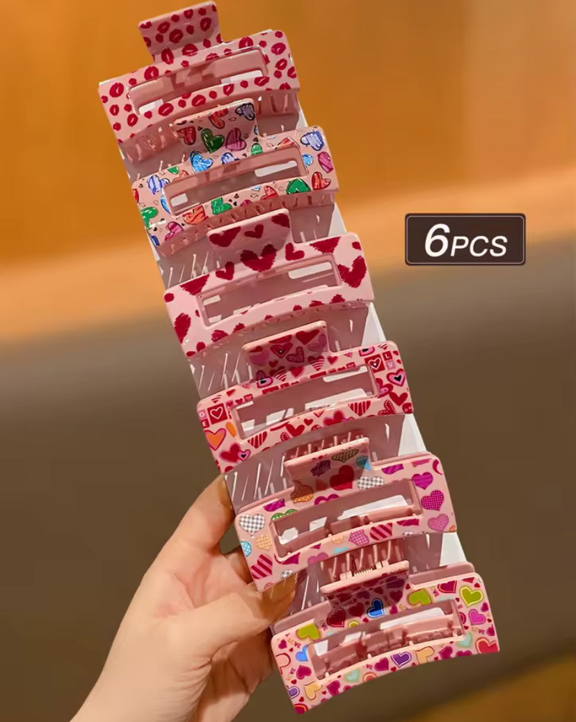6pc Hair Clips 3
