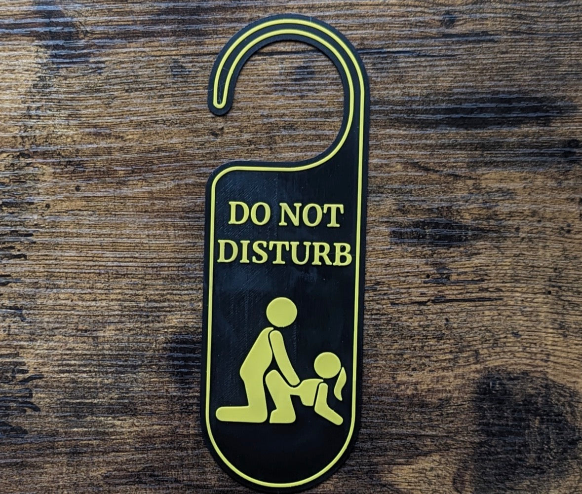 Rude Do Not Disturb Door Sign