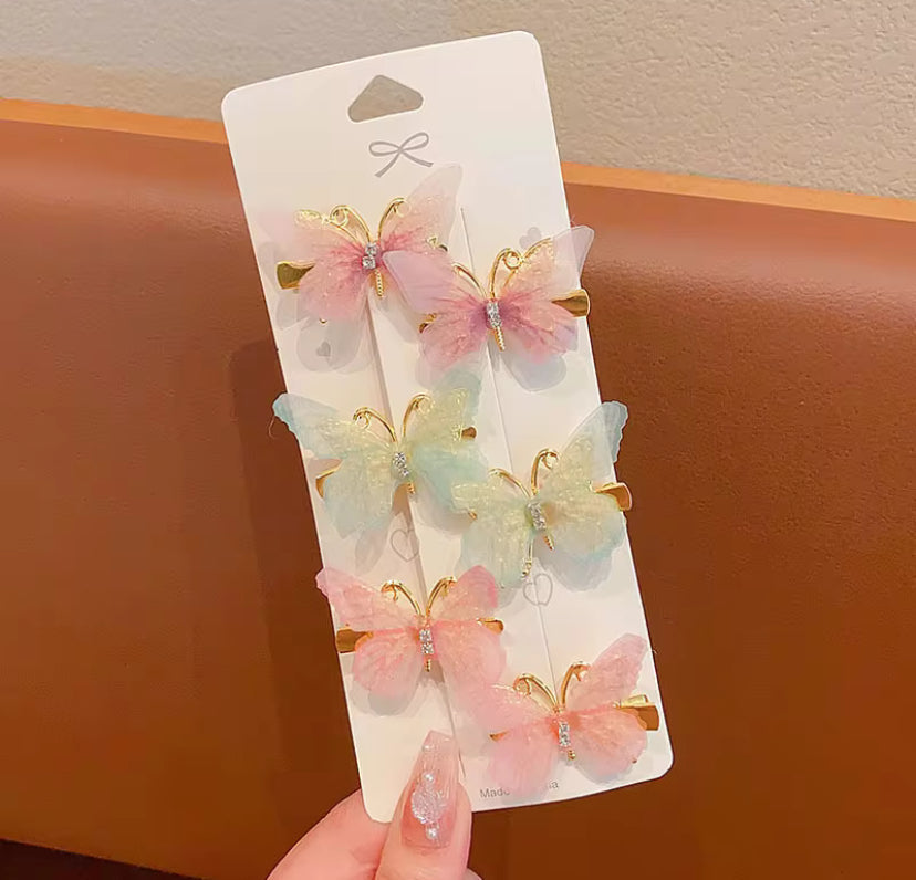 Butterfly Hair Clips 6