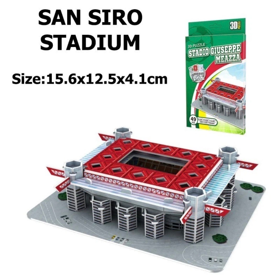 3D Football Stadium Miniature Model