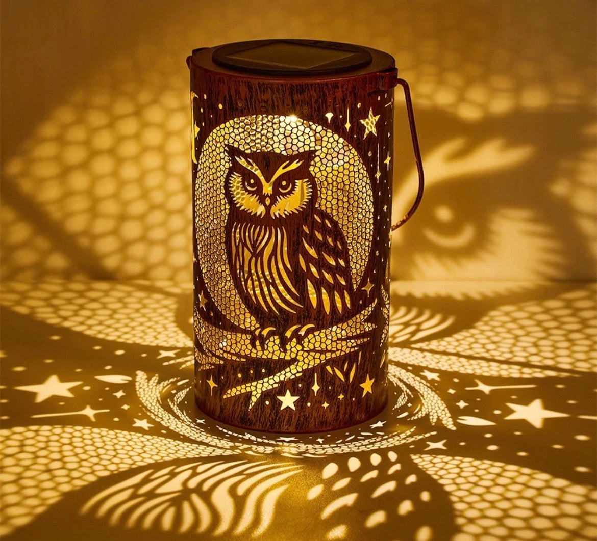 Owl Solar Powered LED Lantern