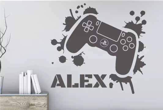 Personalised Gaming Wall Sticker