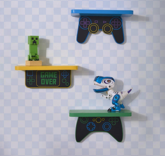 Set of 3 Gaming Shelfs