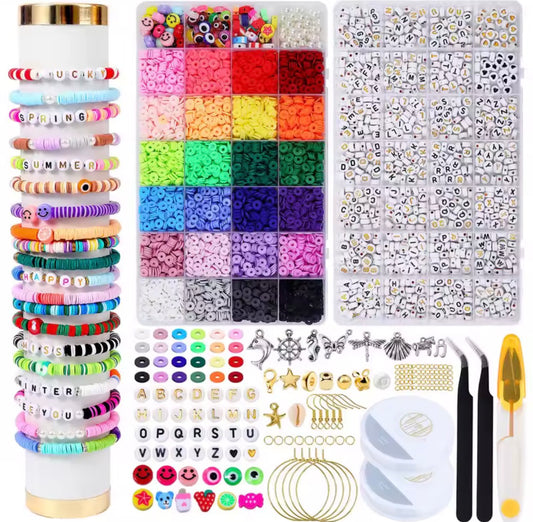 2 Boxes Jewelry Making Kit Beads for Bracelets