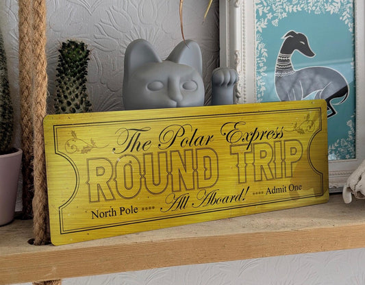 Polar Express Ticket Sign