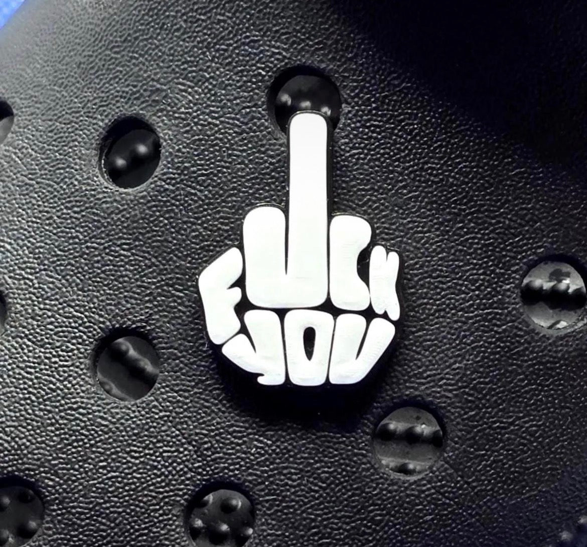Rude Croc Charm