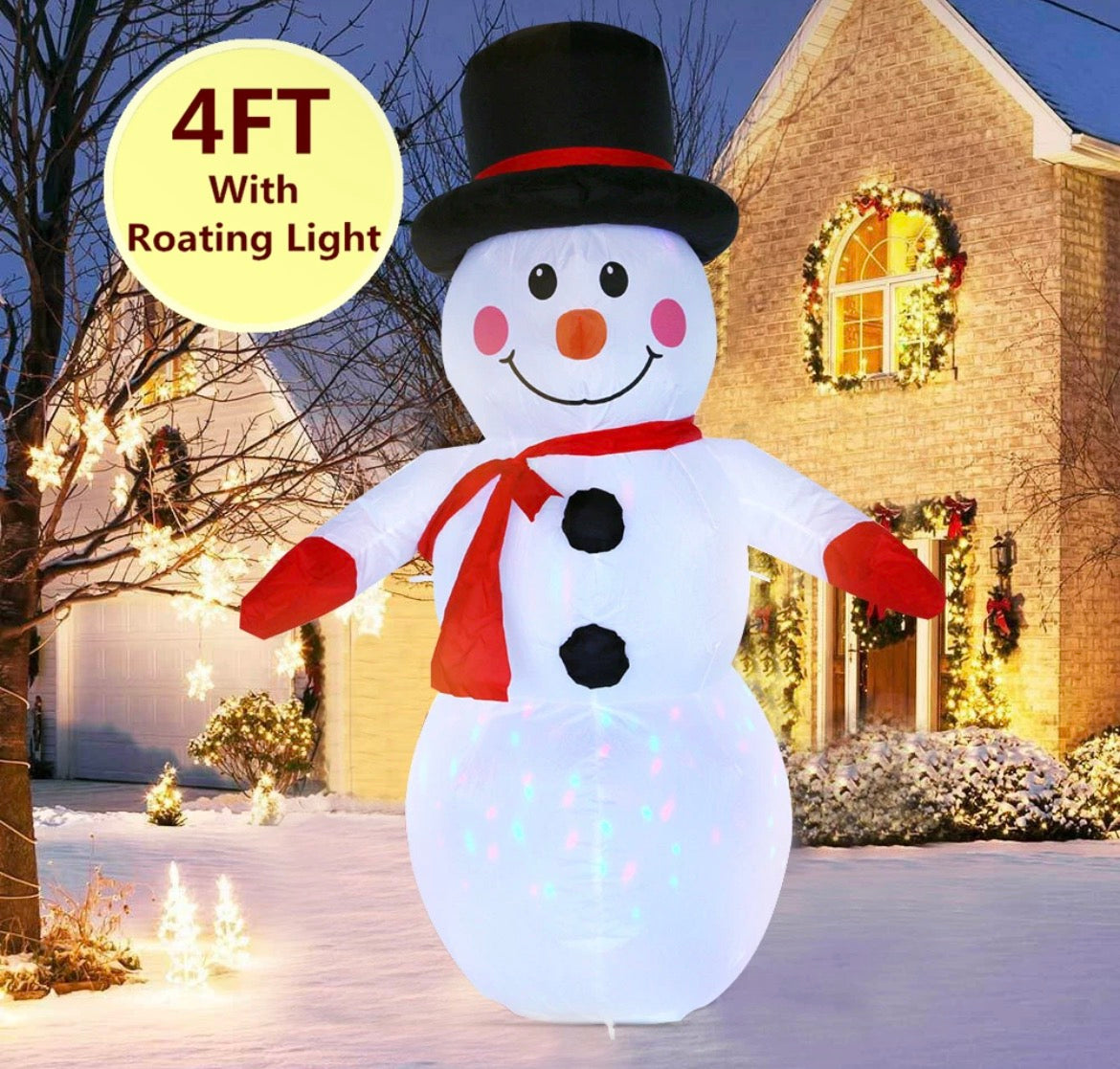 4ft Inflatable Snowball