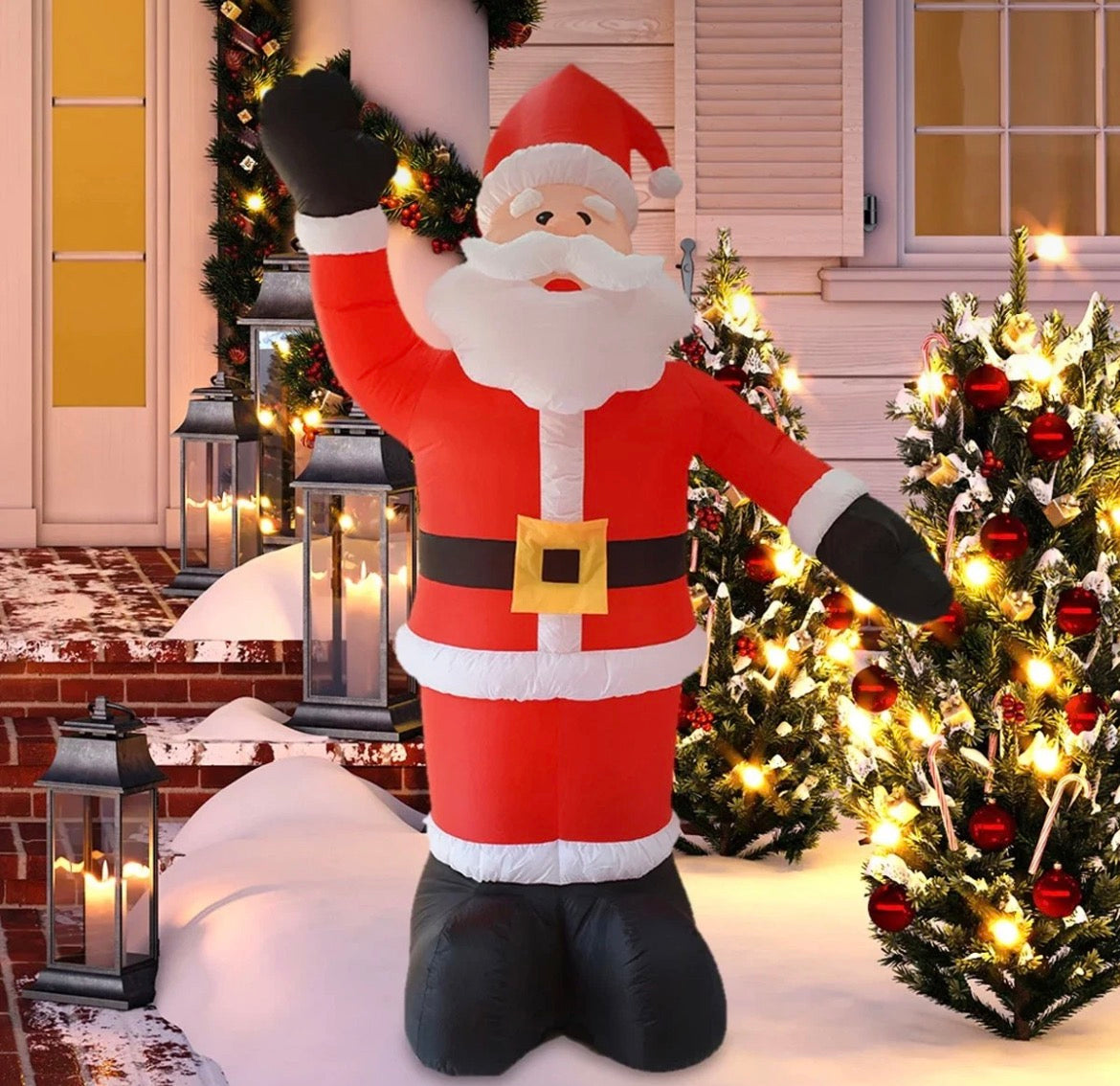 6ft LED Inflatable Santa