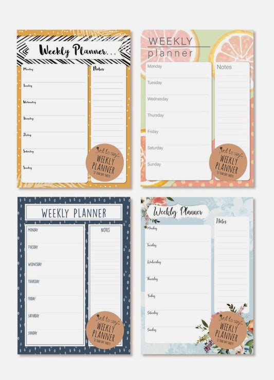 A4 Weekly Planner Pad 52 Sheets