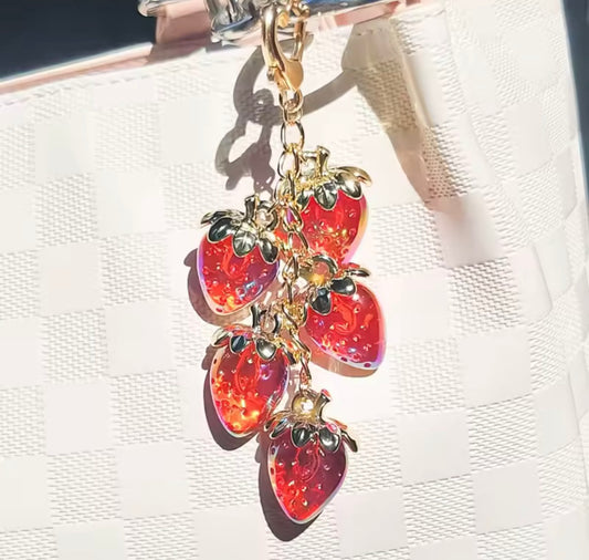 Strawberry Bag Charm