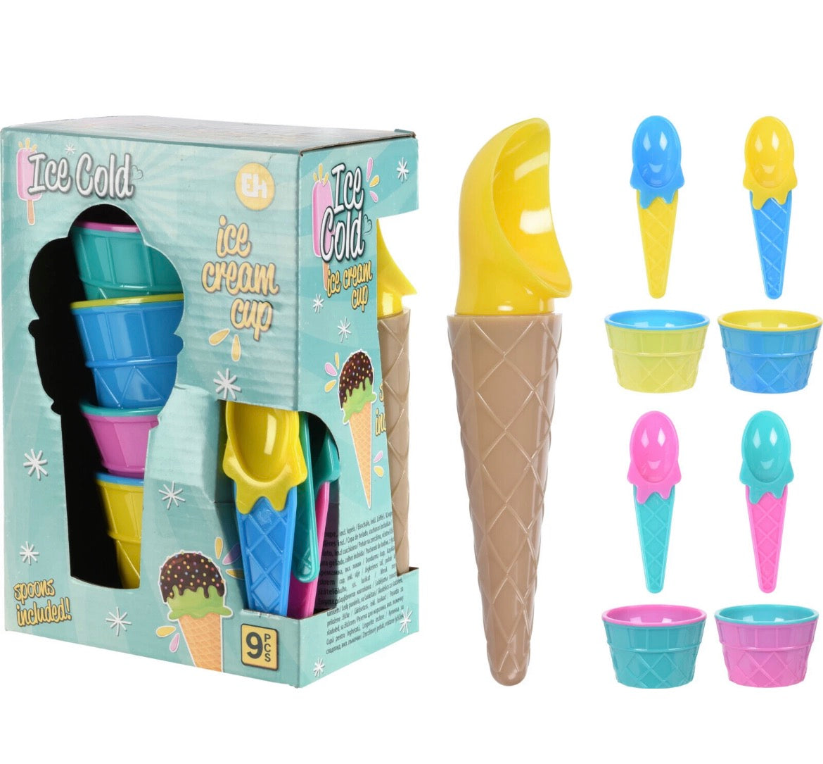 Ice Cream Bowls with Spoons