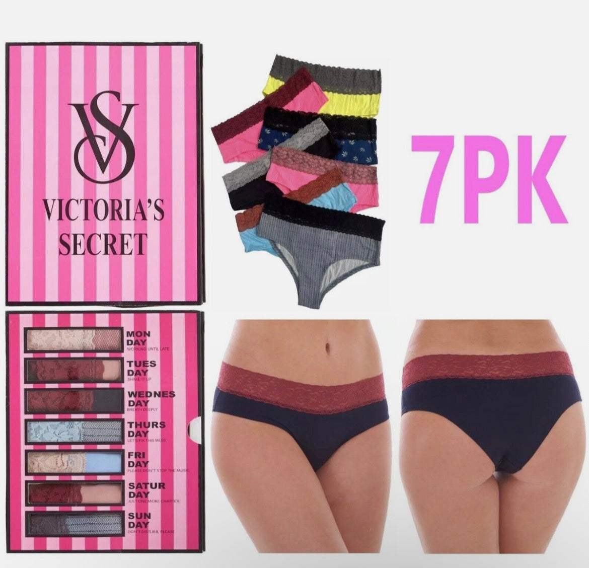 Ladies 7 Pack Knickers