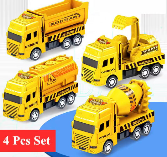 4 Pack Pull Back Cars