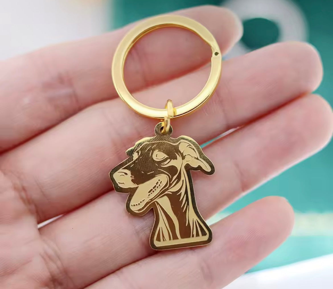 Greyhound Keyring