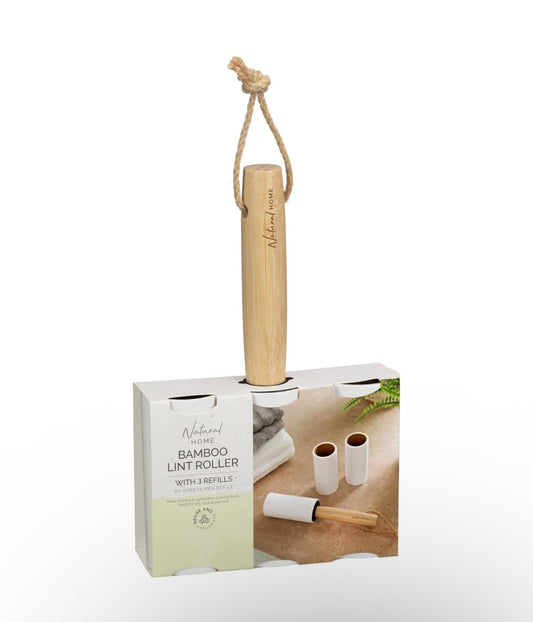 Bamboo Lint Roller with 3 Refills