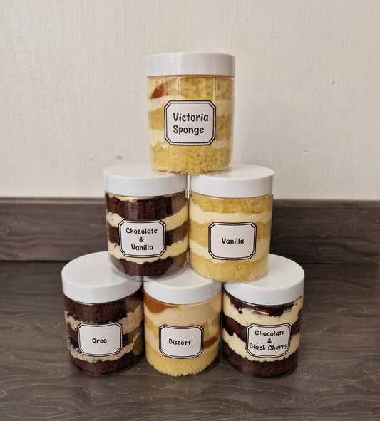 Fluffy Layered Cake Jars (250ml)