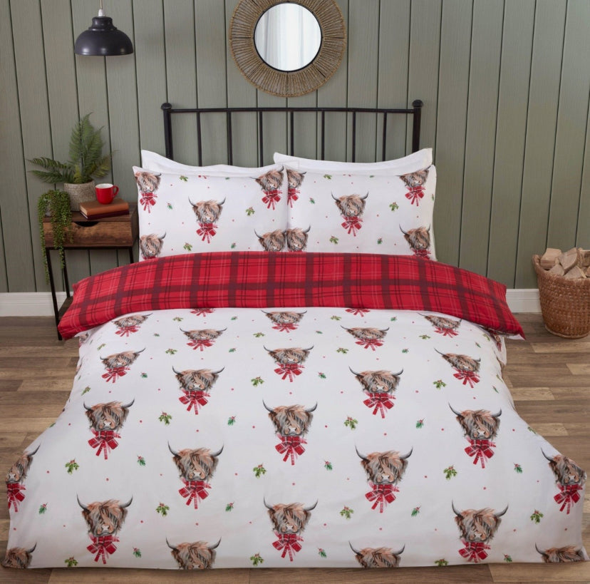 Double Highland Cow Duvet Set