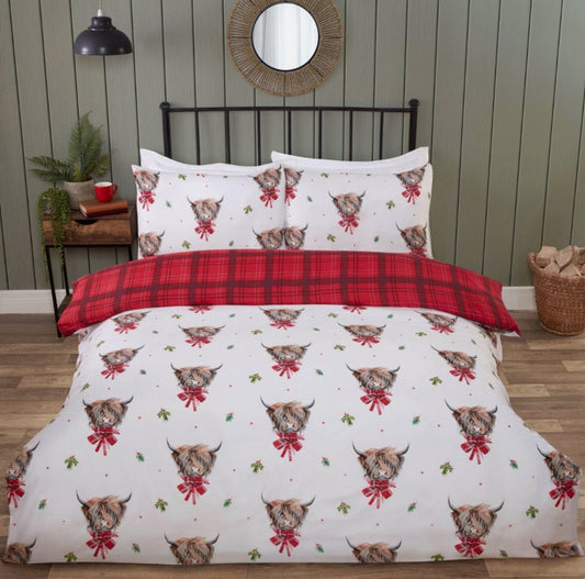 Double Highland Cow Duvet Set