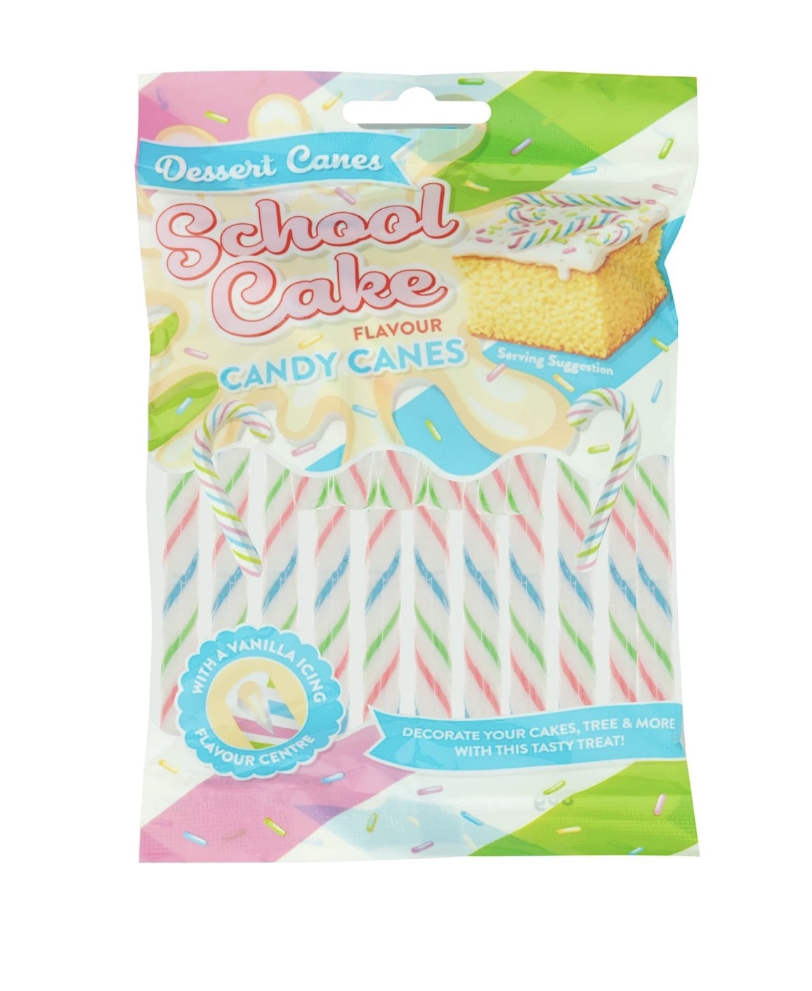 School Cake Candy Canes