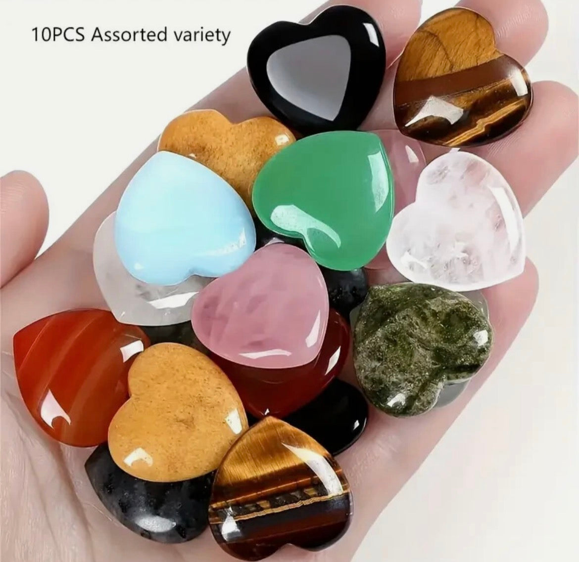 10x Heart Shape Stones