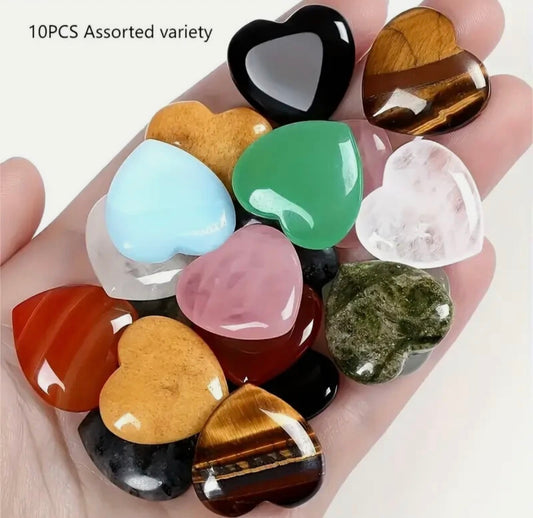 10x Heart Shape Stones