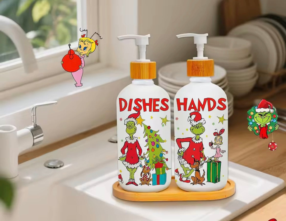 Christmas Soap Dispenser Set