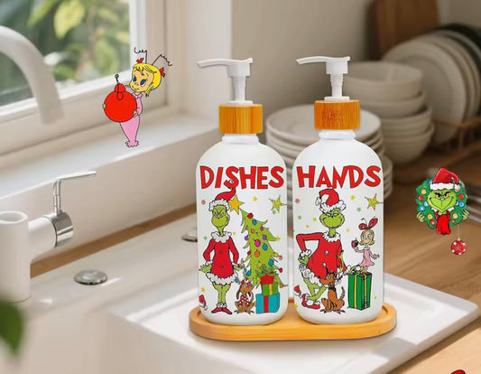 Christmas Soap Dispenser Set