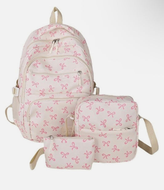 3pc Bow Bag Set