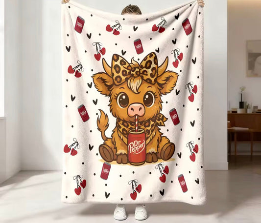 Highland Cow Fleece 130cmX150cm 3