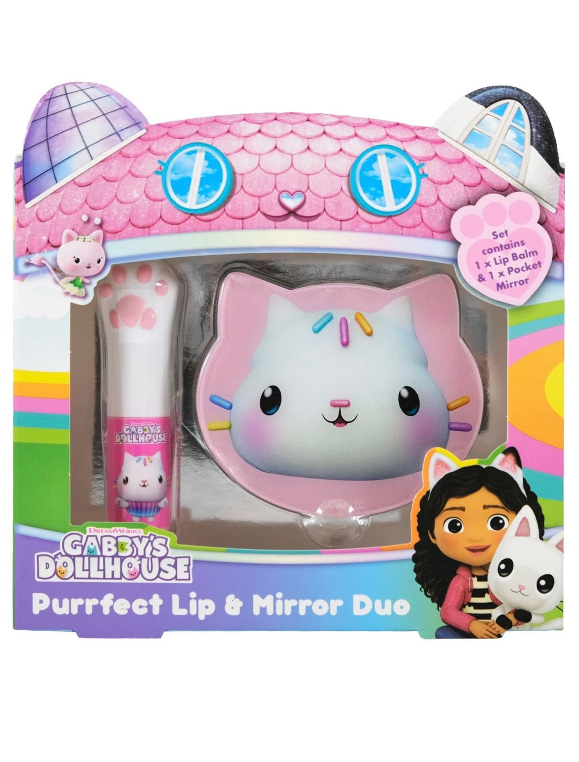 Girls Lip & Mirror Duo